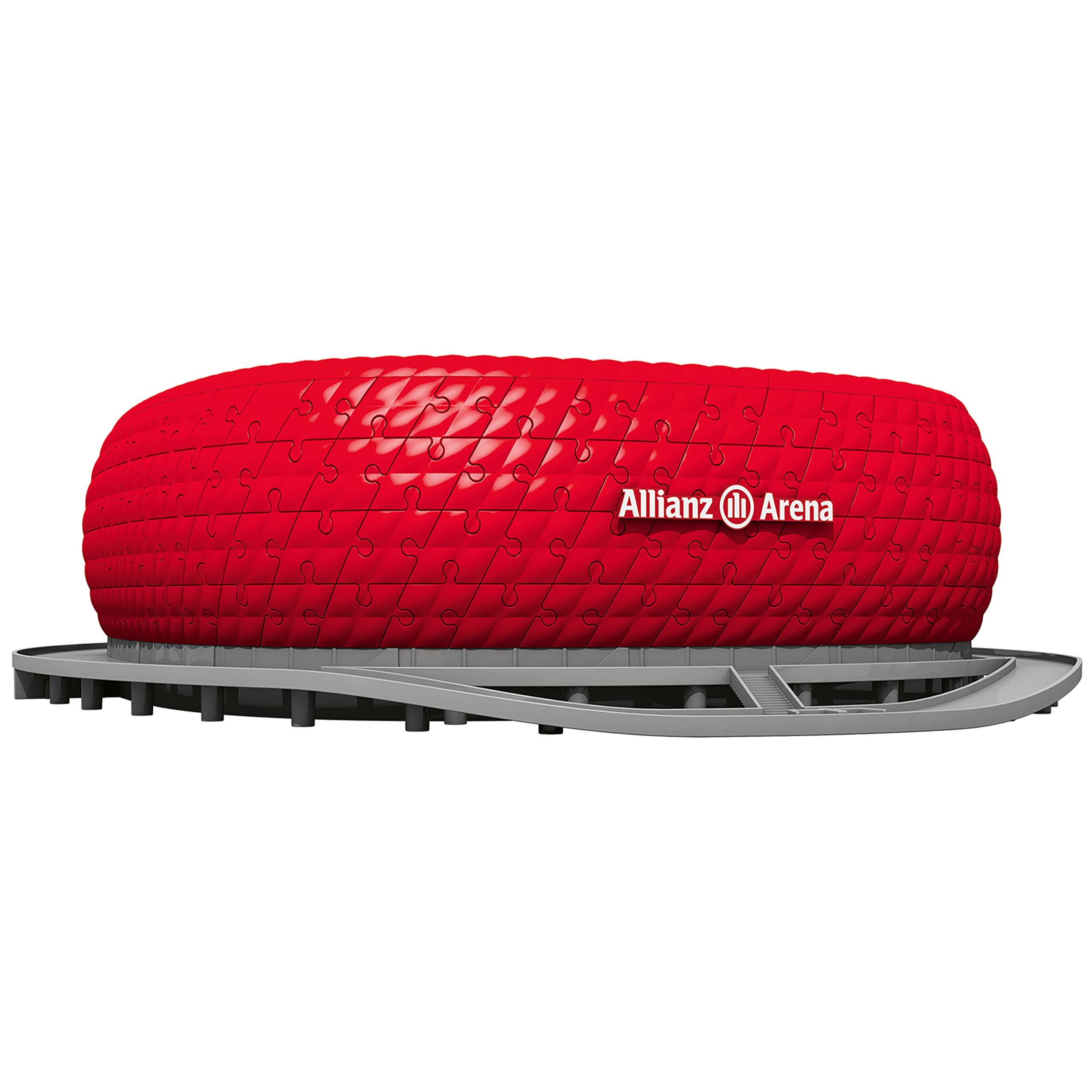 Ravensburger 3D Puzzle Allianz Arena 12526 - Bayern München Fanartikel - Stadion als 3D Puzzle - 216 Teile - ab 8 Jahren