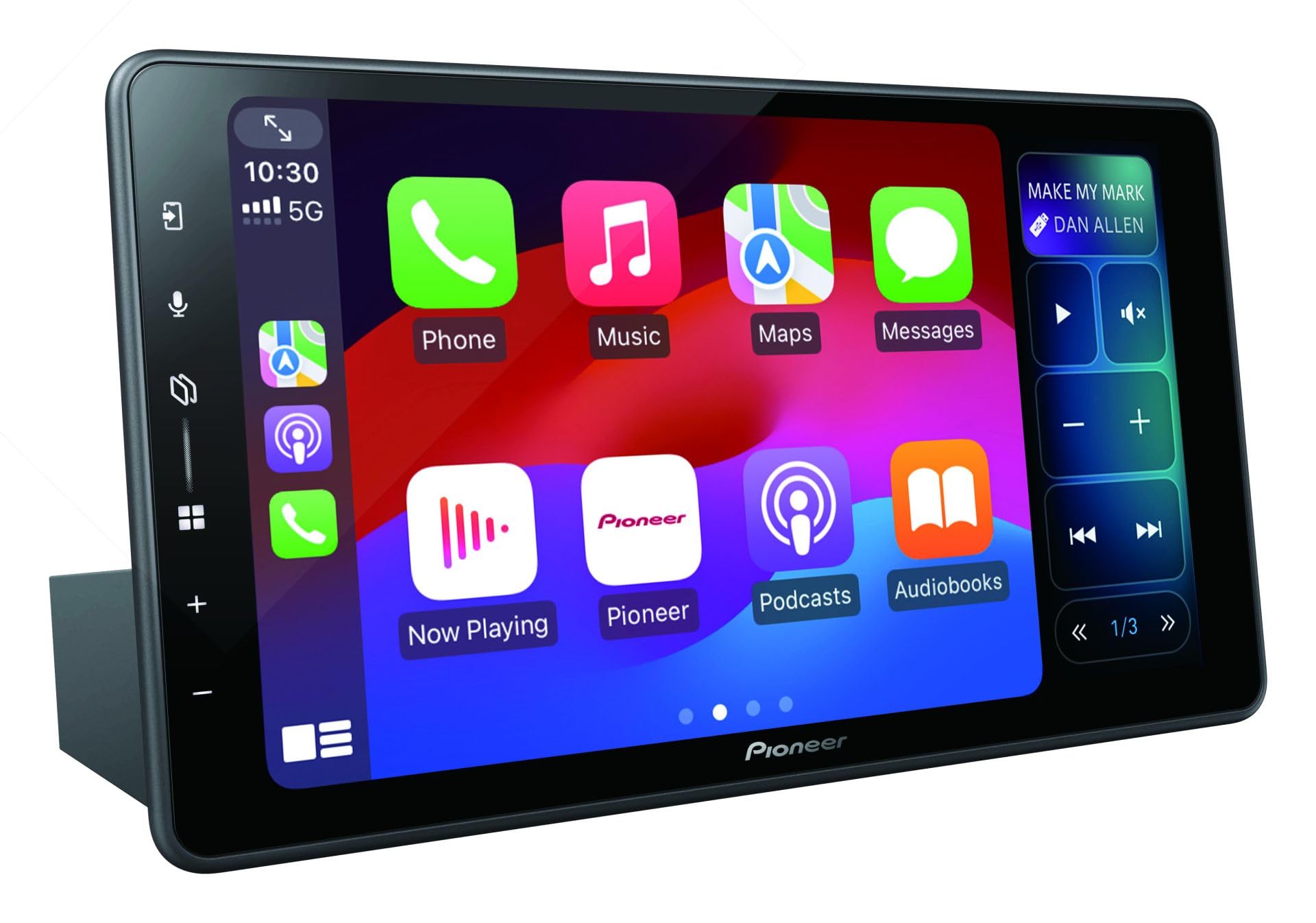 Pioneer SPH-EVO98DAB-UNI – Ricevitore multimediale universale 1-DIN, pannello touch capacitivo da 9", compatibile con Wi-Fi, Apple CarPlay, Android Auto e DAB+, Bluetooth, HD-TVI