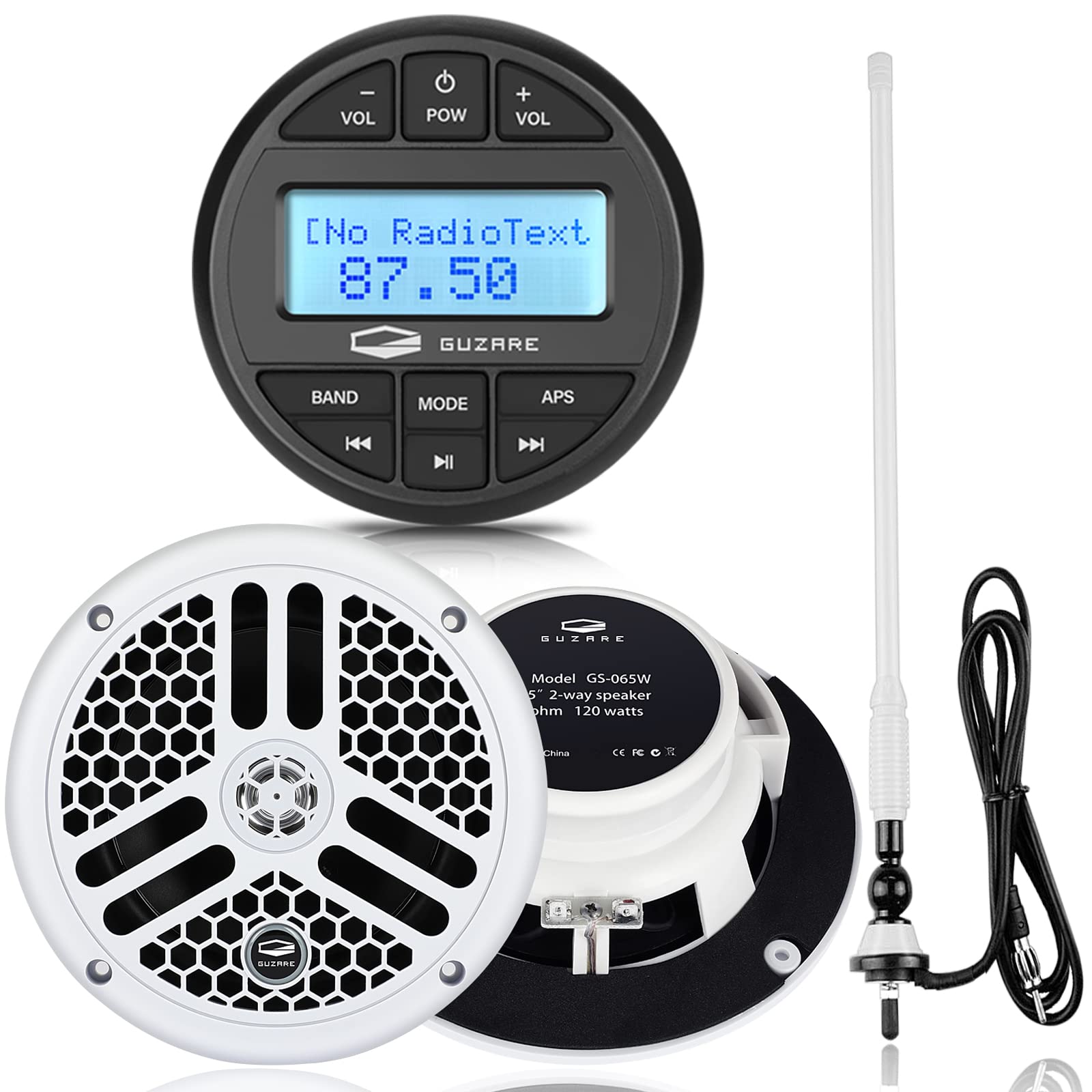 Buy GUZARE Marine Bluetooth Receiver Speaker Marine Audio System