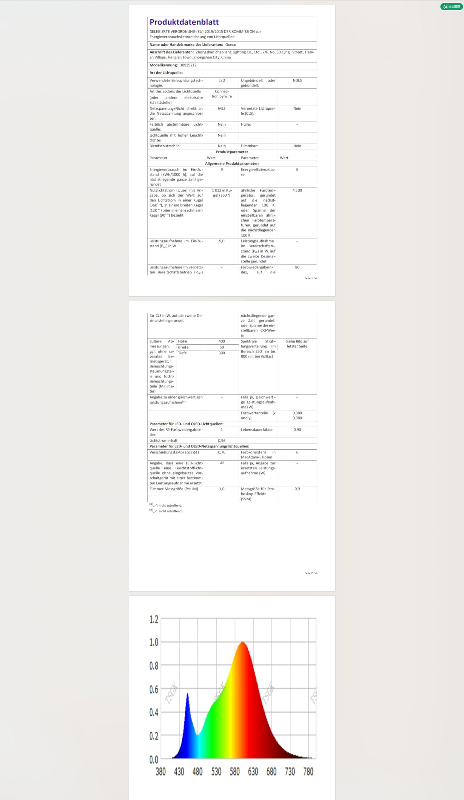 Goeco Luce Specchio Led 40cm, 9W Bianco Neutra 4000K Lampada Armadio Girevole, IP20 Lampada da Specchio, Nero