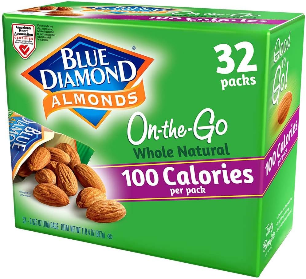 Whole Natural Raw Snack Nuts, 100 Calorie Travel Bags, 32 count