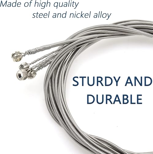 Miniatura 3 de Juego de repuesto de 4 cuerdas de bajo de acero inoxidable, cuerdas de bajo acústico, cuerda de bajo eléctrico, accesorios para instrumentos de bajo