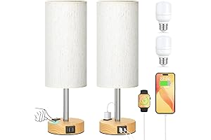 Touch Bedside Table Lamps Set - Dimmable Bedside Lamps Set of 2...
