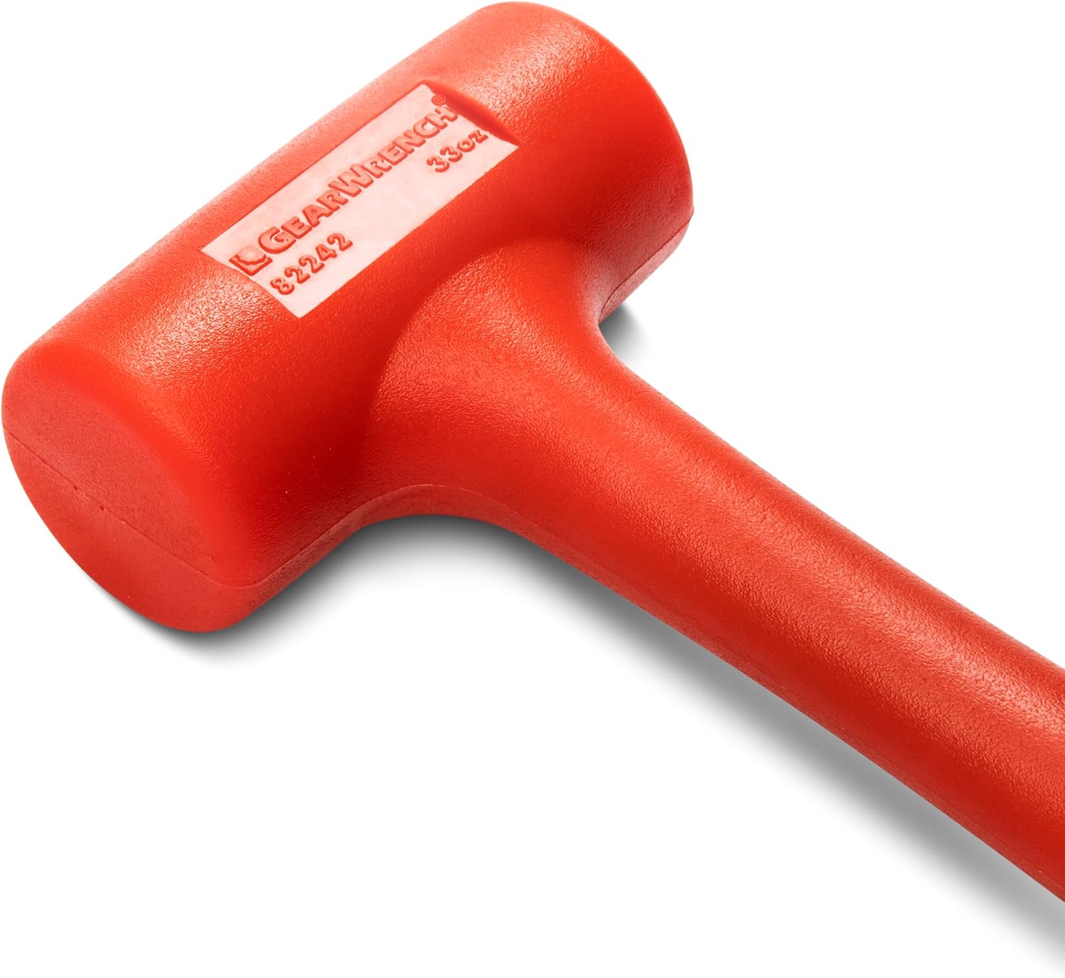 GEARWRENCH Dead Blow Hammer with Polyurethane Head, 33oz Total Weight & 28oz Head Weight - 82242