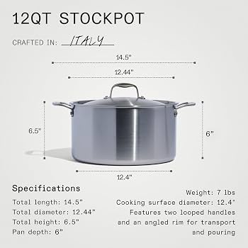 Made In Cookware Keramik-Kochtopf 2 Liter – Antihaftbeschichtet, 5-lagig, Für Alle Herdarten Inkl. Induktion