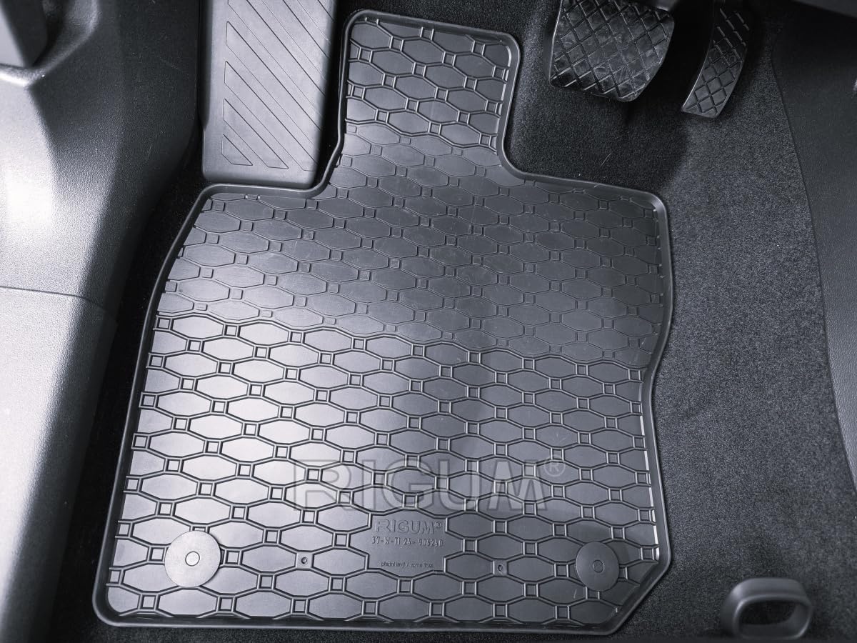 Gummimatten+Kofferraum Set kompatibel mit VW Tiguan III eTSI | Baujahr ab 2024, wasserundurchlässig, Automatten, Autofußmatten