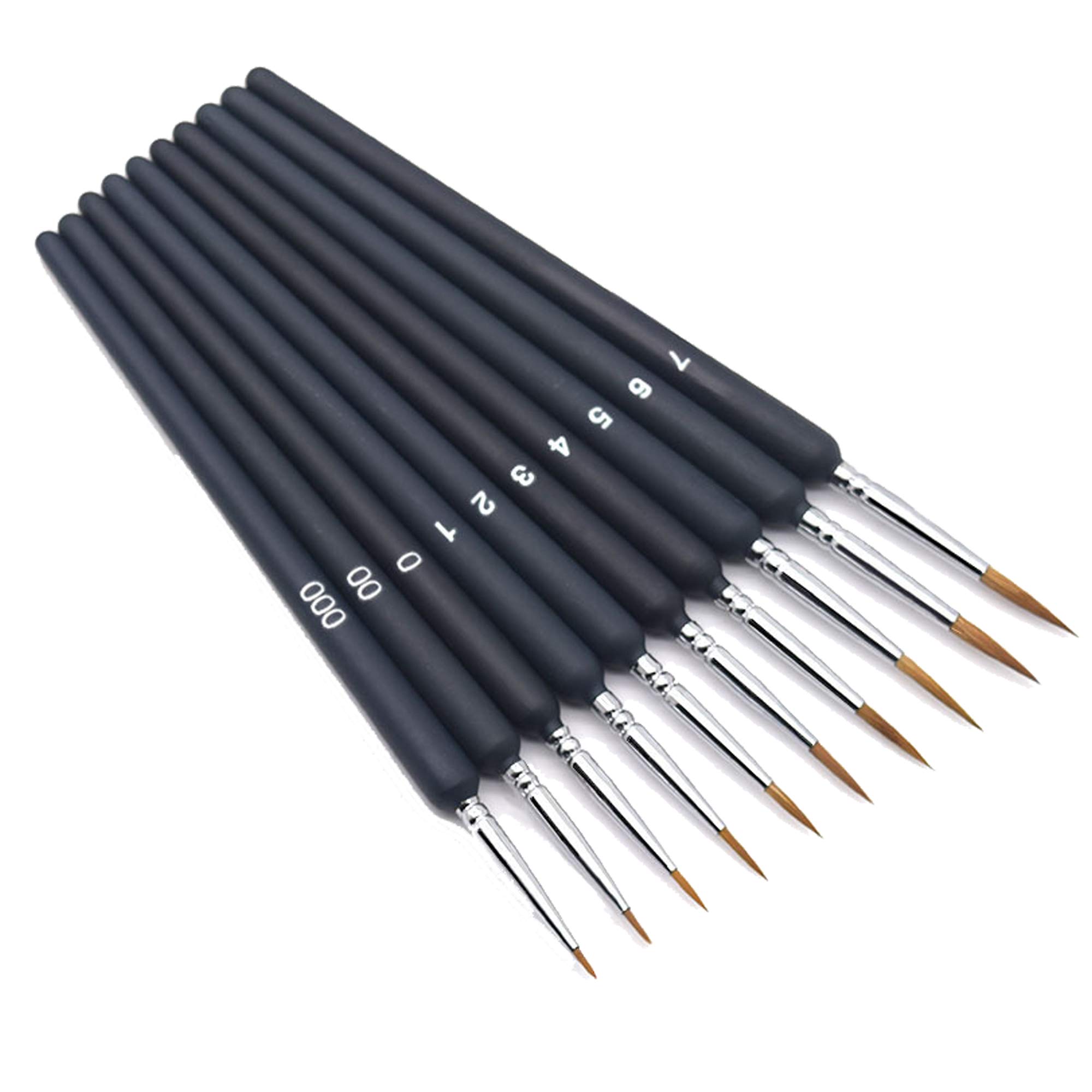 Buy DXIA 10 Pieces Micro Detail Paint Brush Set, Fine Detail Paint