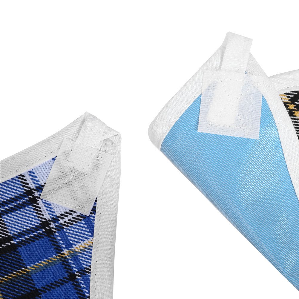 Babero Adulto, Delantal Reutilizable para Ropa Comida Lavables con Recolector de Migas Impermeables Protectores Grandes Ancianos Pacientes Personas Mayores Adultos Mantiene Mealtime Aseado(Azul)