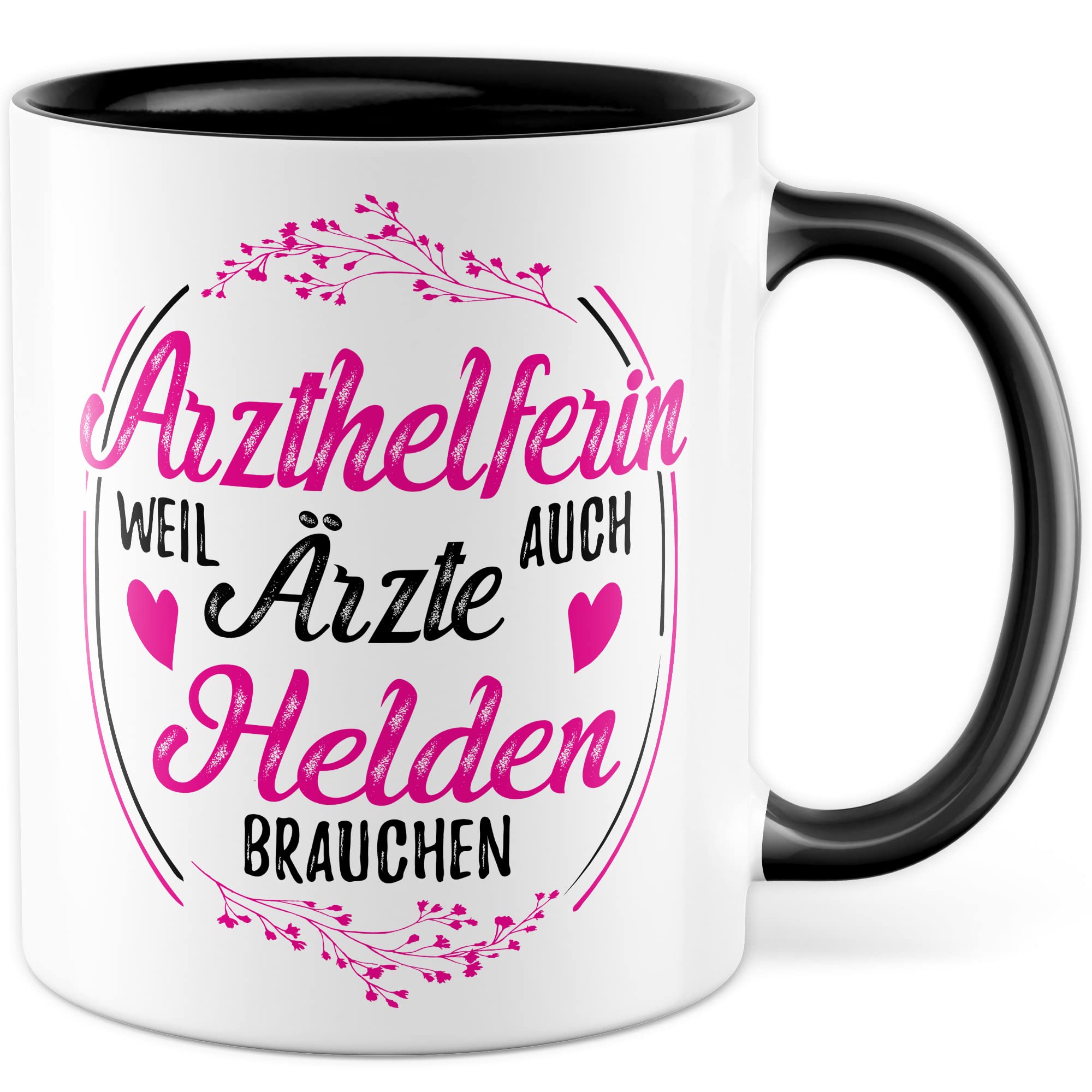 Tazza per assistente medico, idea regalo per medico, assistente, tazza da caffè (bianco e nero