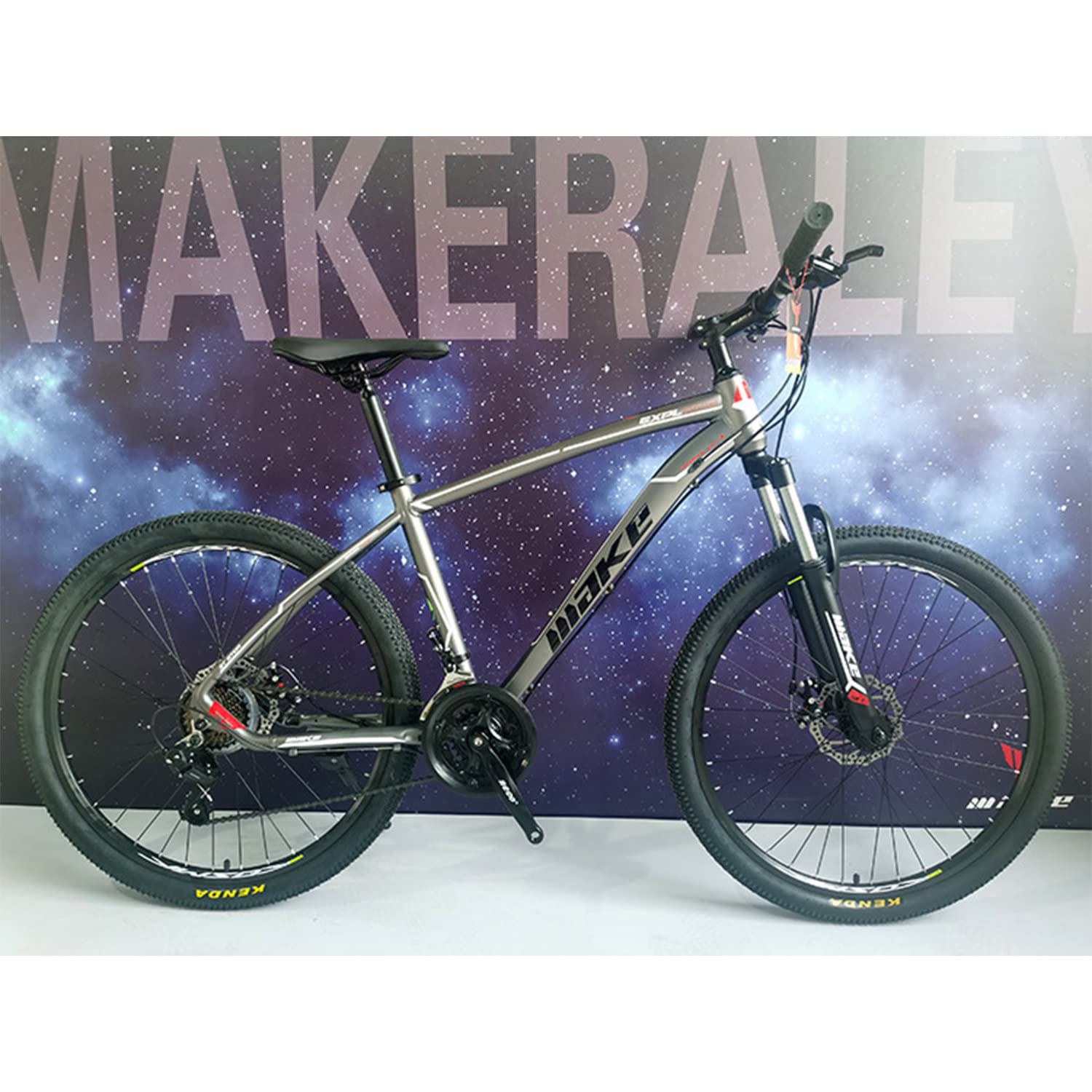 GT-WHEEL Aluminum Mountain Bike 26 Inch with Shimano Drivetrain (Grey)