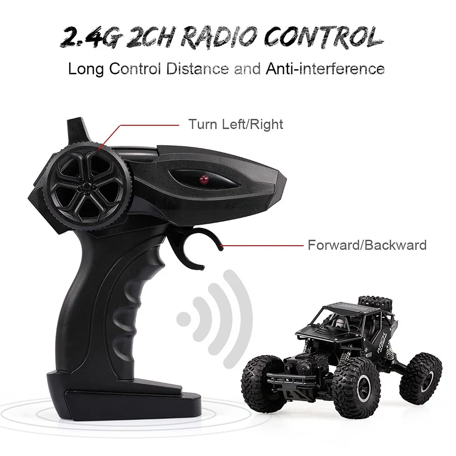 Amazon.co.jp: ラジコンカー 1/164wdデュアルモーター RCロック