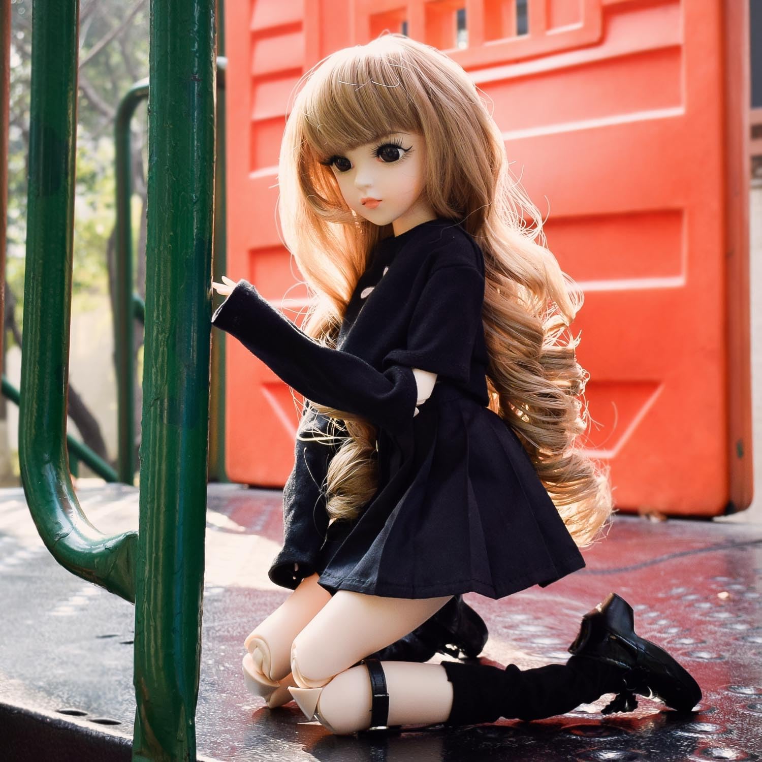 1/3 SD Doll Ball Mechanical Jointed Doll 24in Fashin Girl Poseable Fashion Doll Sweet Cool Girl