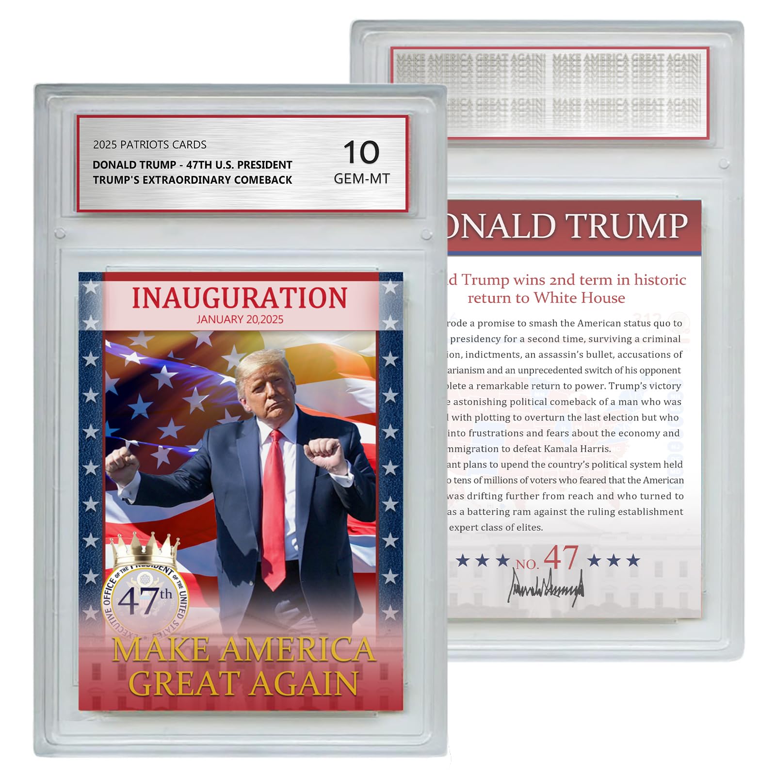 Amazon.com: Trump Trading Card - 47th US President Donald Trump