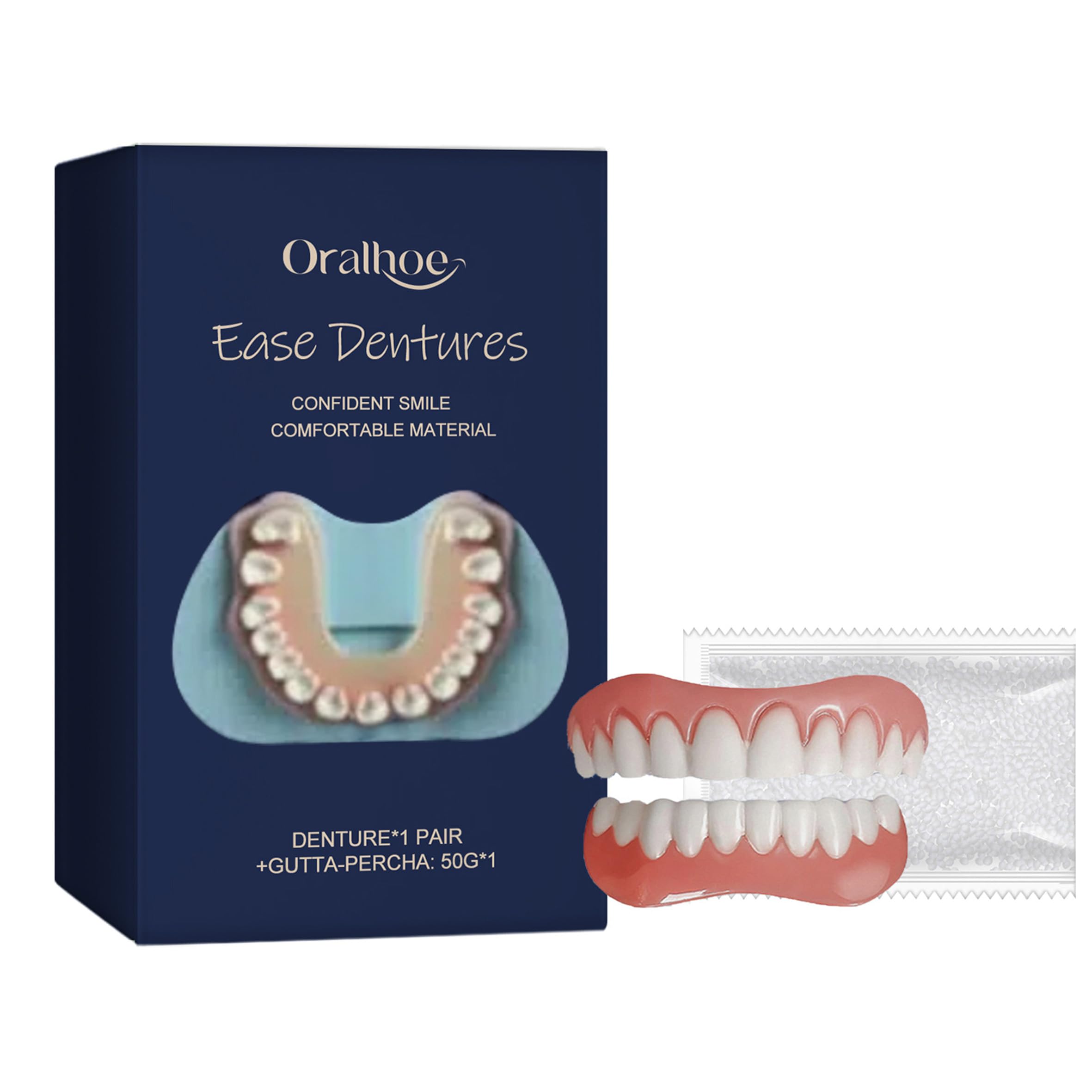義歯修飾ブレース、SorriBemシリコーン入れ歯 Bikenda Silicone Reline Denture Set シリコン義歯 シリコーンそう入れ歯 着脱可能な美白付け歯【入れ歯上下 】歯がない人用入れ歯 変色しない 簡易つけば歯 ポータブル 快適なつけ心地 簡単操作再利用可能 男女兼用