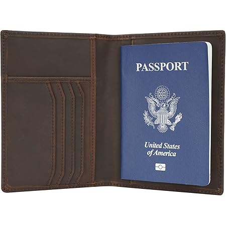 real leather passport holder
