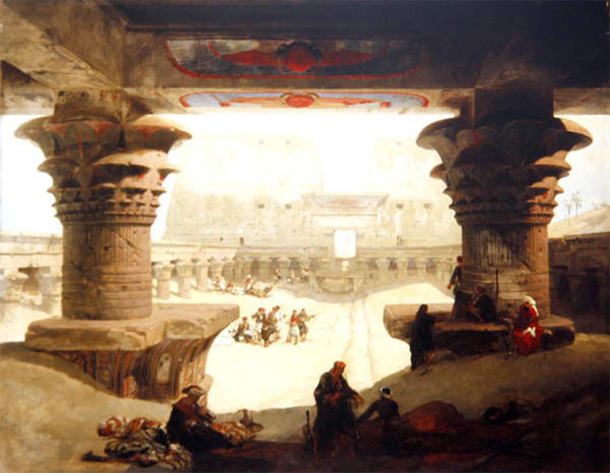 Lienzo del Templo de Edfou 60x90cm para solucionar paredes vacías con arte 5
