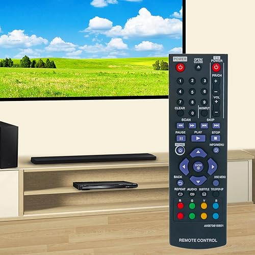 Miniatura 5 de AKB73615801 Reemplazo de control remoto para LG Blu-Ray Disc DVD Player BD220 BD630 BP125 BP125N BP135W-N BP200 BP220 BP220N BP320 BP320N BP325 N