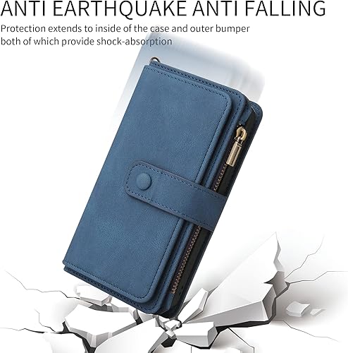 Miniatura 7 de Asuwish Funda de teléfono para Samsung Galaxy Note 10 5G con protector de pantalla de vidrio templado y correa para la muñeca, soporte para tarjeta