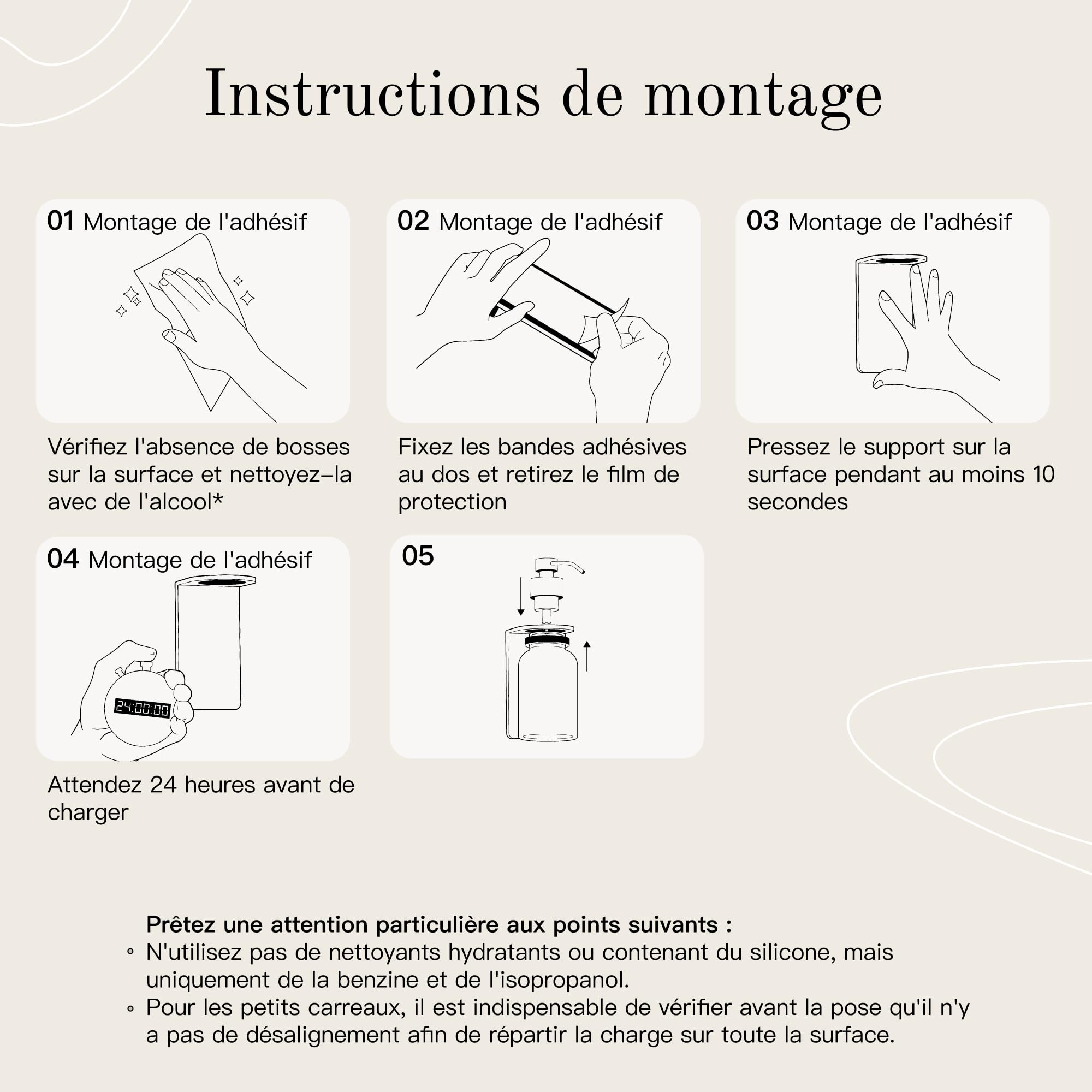 Design Hambourg Distributeur De Savon Mural en Verre avec Fixation Auto-Adhésive | Distributeur À Pompe en Acier Inoxydable | Support Savon Salle de Bain (1, Noir Noir, avec Support)