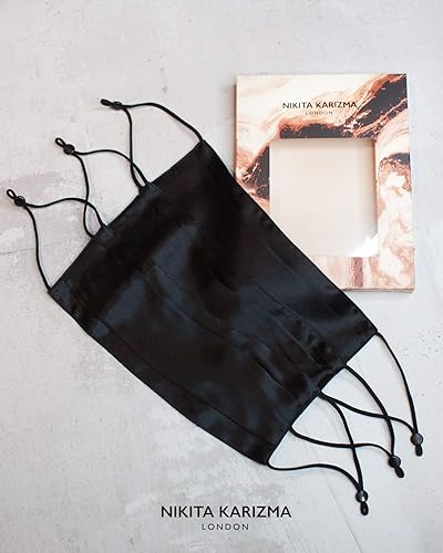 Miniatura 2 de KARIZMA Beverly Hills - Paquete de colección de mascarillas de seda de diseñador de moda para mujer. Máscaras de seda de morera real