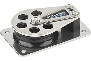 Schaefer 5 Series Cheek Block with Stainless Steel Cheek/Base and Delrin Sheave