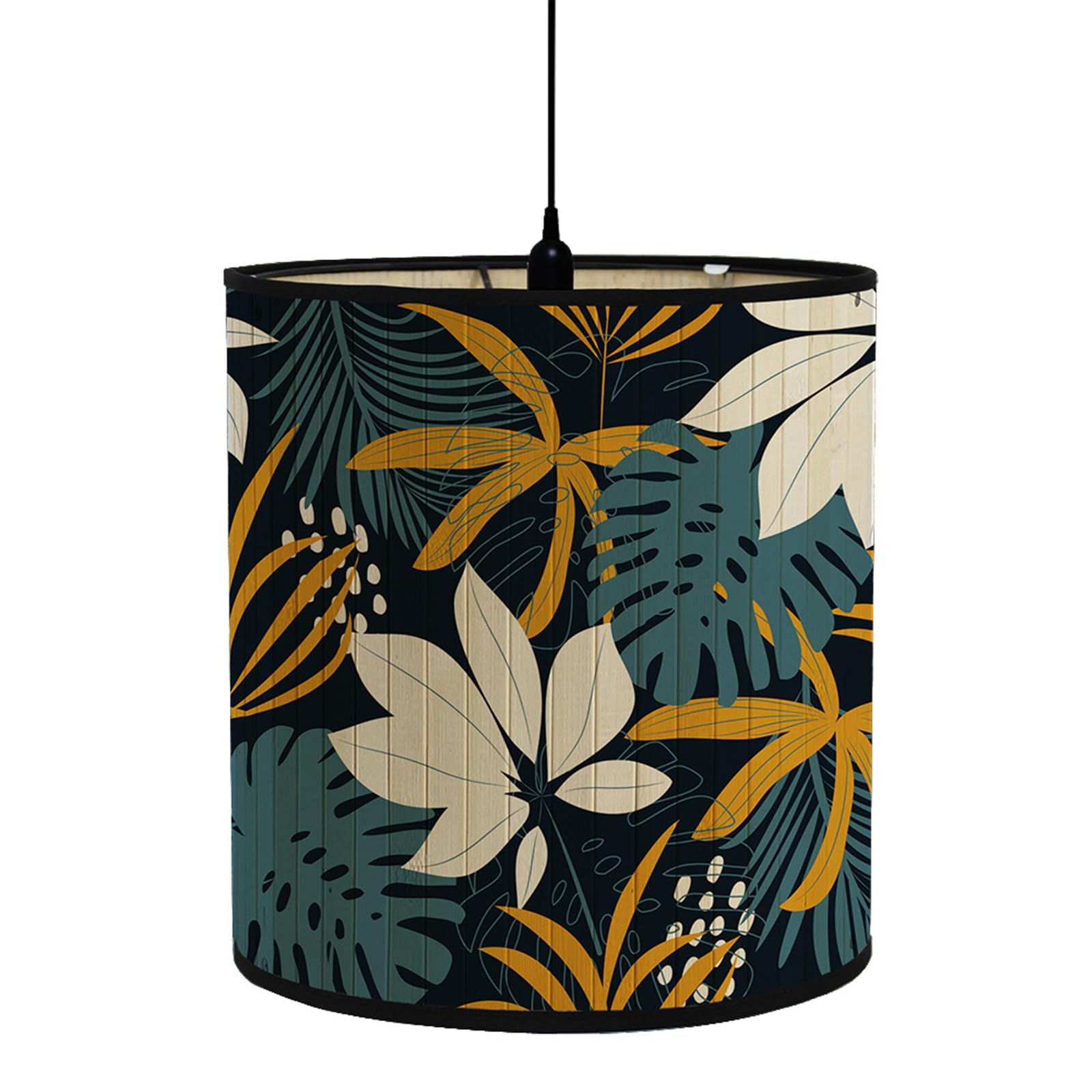 Paralume Tamburo Vintage 30x30x20cm - Motivo Uccelli Per Lampade E27 | Design Retrò E Accogliente - Foto 9