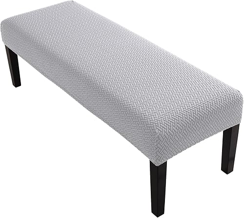 YISUN Funda para banco de comedor, fundas elásticas resistentes al desgaste, fundas de banco extraíbles antideslizantes para sala de estar,