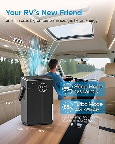 Miniatura 2 de Deshumidificador pequeño con manguera de drenaje, deshumidificador portátil para baño, deshumidificadores de 118 onzas para el hogar, 800 pies