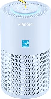 Air Purifier for Bedroom with HEPA 3-in-1 Filter, Pet Air Purifier for Home Cat Pee Smell, Covers Upto 990 Ft², Quiet 360° intake Air Cleaner for pet hair,allergies,Dust,Smoke A2001 Blue