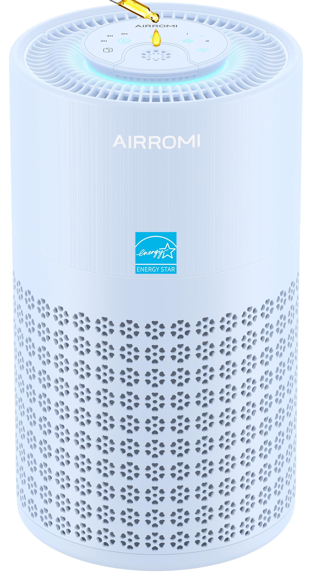 Air Purifier for Bedroom with HEPA 3-in-1 Filter, Pet Air Purifier for Home Cat Pee Smell, Covers Upto 990 Ft², Quiet 360° intake Air Cleaner for pet hair,allergies,Dust,Smoke A2001 Blue