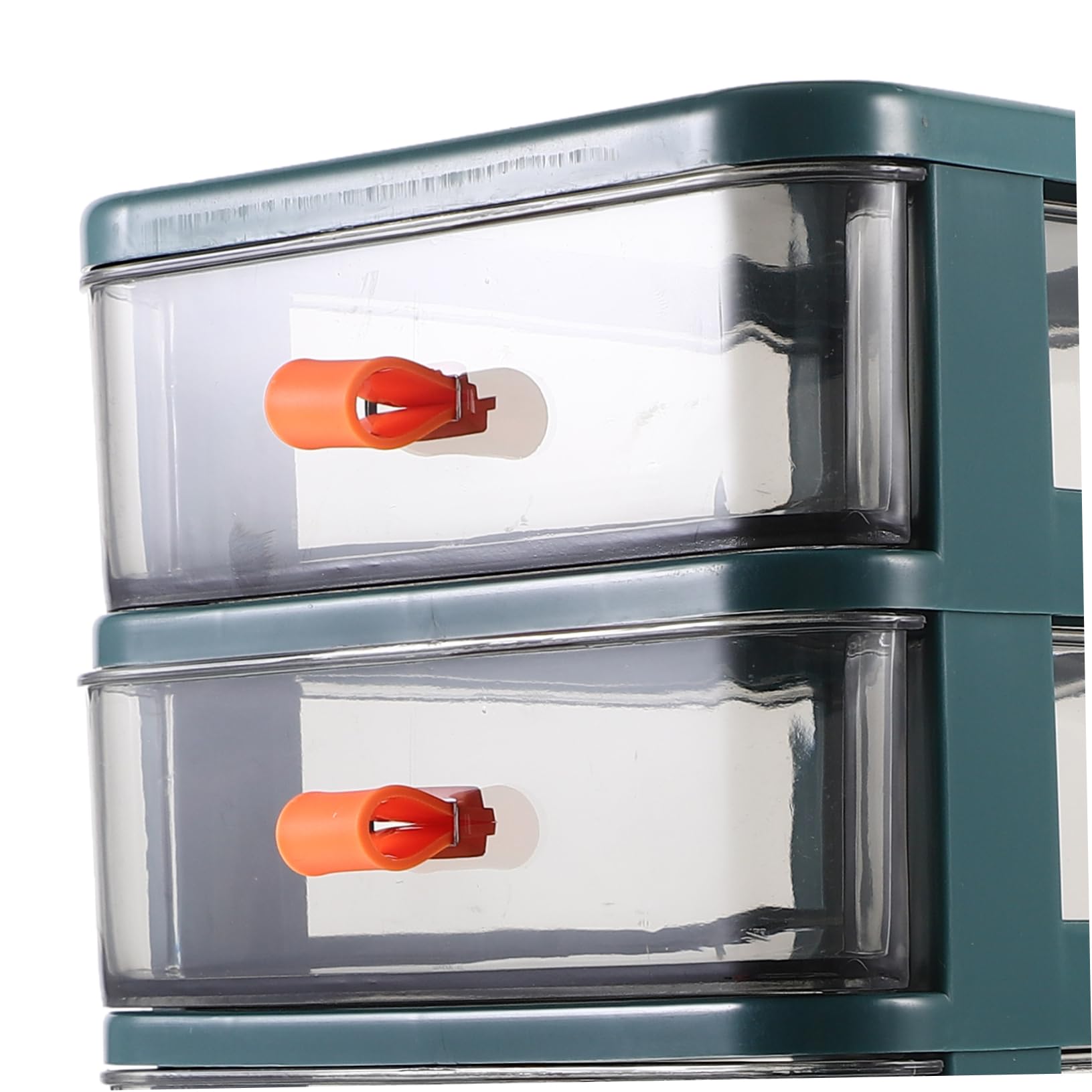 Caja Organizadora De Plásticos Verde Para Escritorio Almacenamiento Multiusos Para Oficina Papelería y Cosméticos Resistente y Estable Con Gran Capacidad