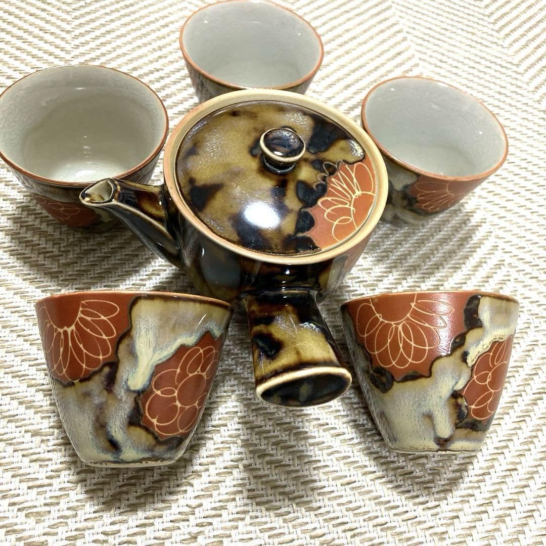 Amazon.co.jp: 急須 湯呑み 5個セット 小さめ 茶器セット 中国茶 