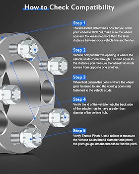 ナドゥパーツ 5枚セット 英語 Amazon.com: ECCPP 4PCS 5 Lug 5x114.3 Wheel Spacers 2inch 5x4