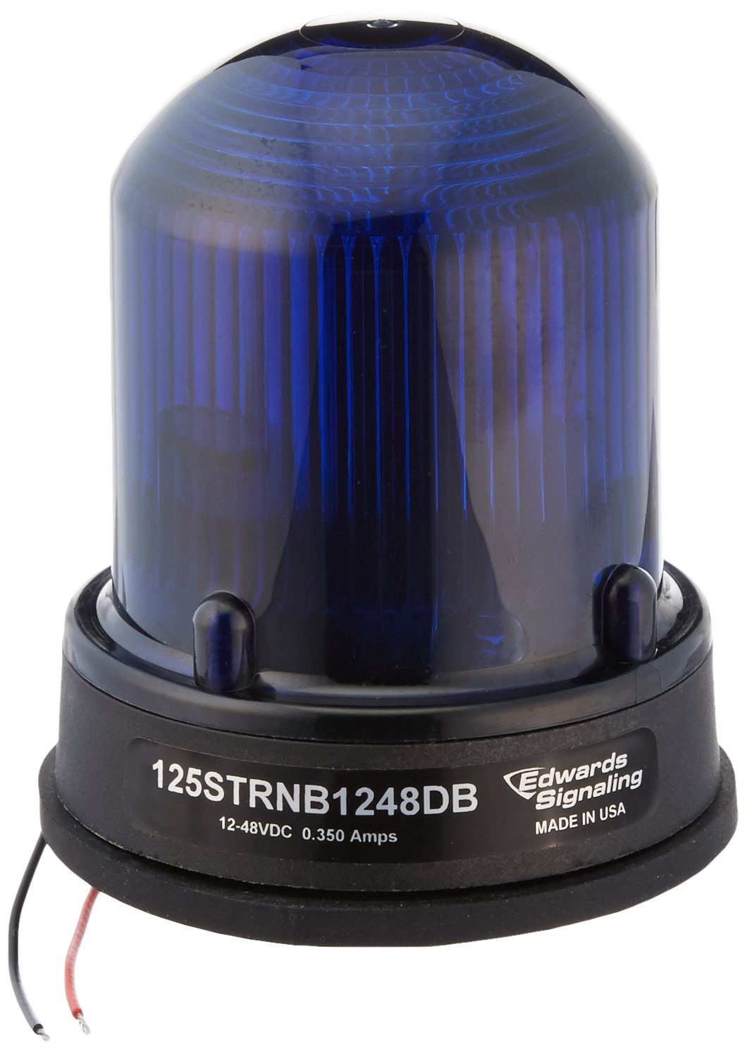Edwards Signaling 125STRNB1248DB 125 NO Strobe, Blue, 12-48D, BLK