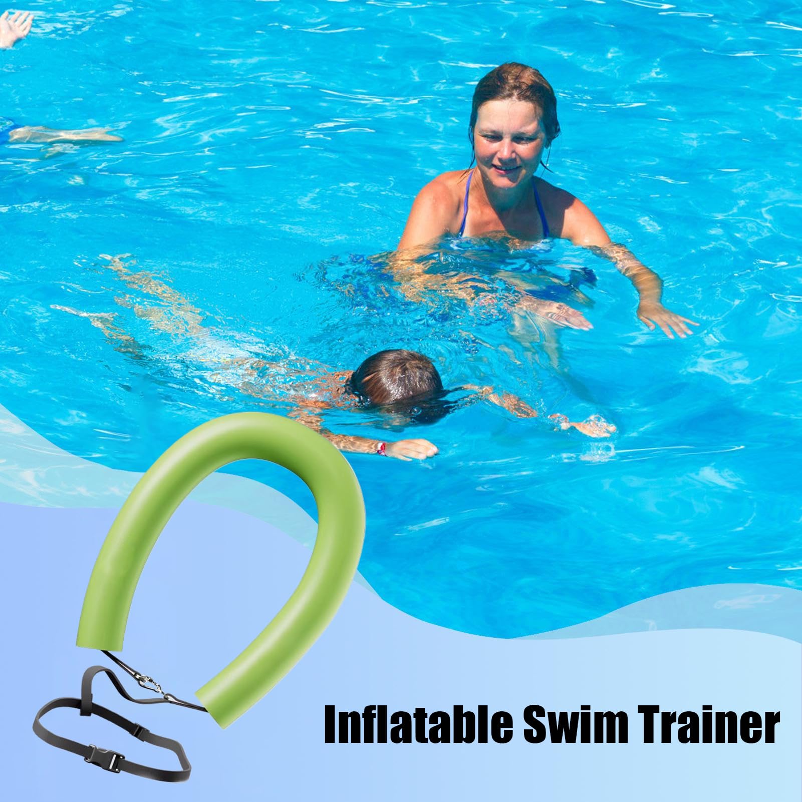 Flotador de natación | Entrenador de natación de alta visibilidad | Cinturón flotante entrenamiento | Para aguas libres lago río mar estanque principiantes deportivos entusiastas fitness