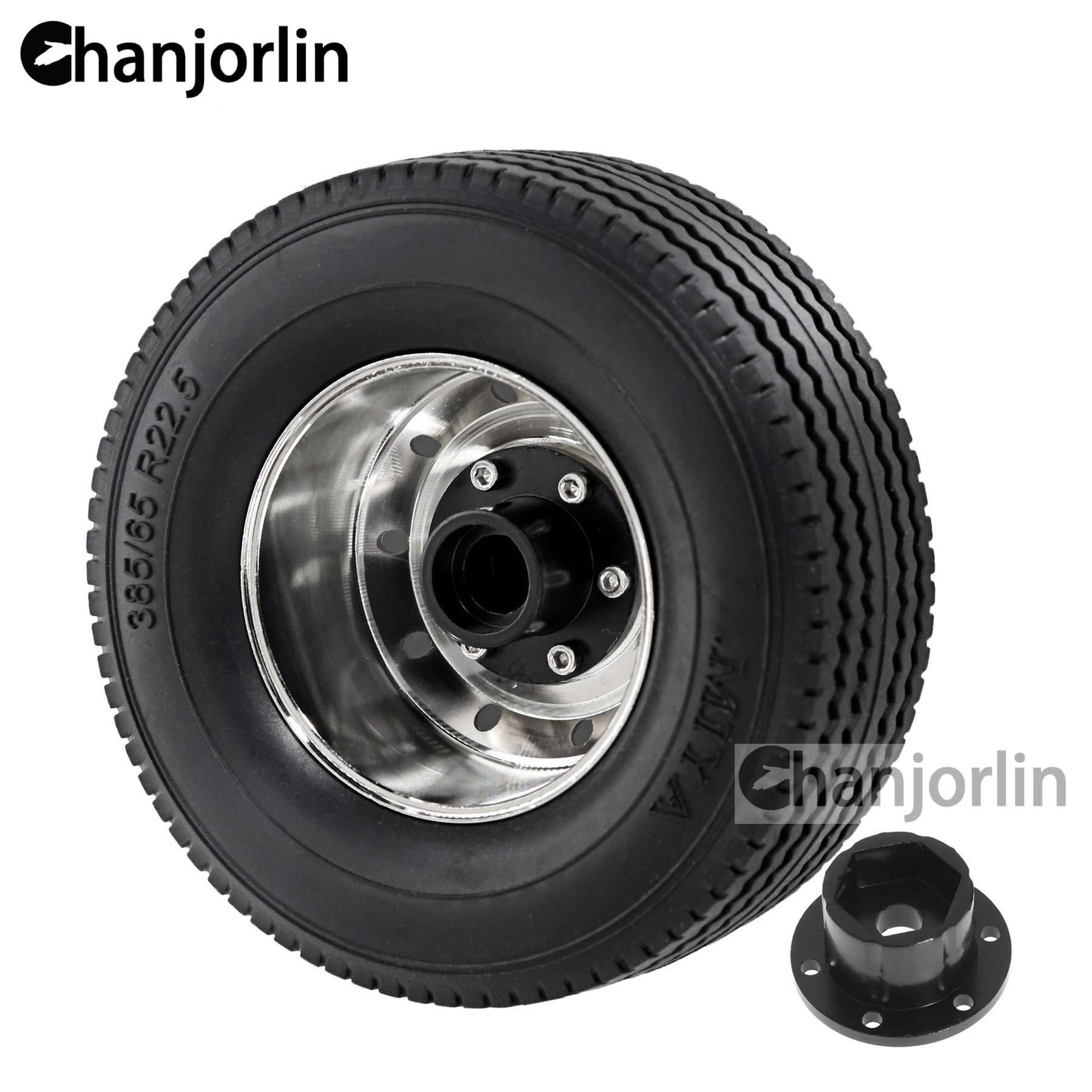 Amazon | Chanjorlin 1/14 RCフロントトラクタートラックタイヤと