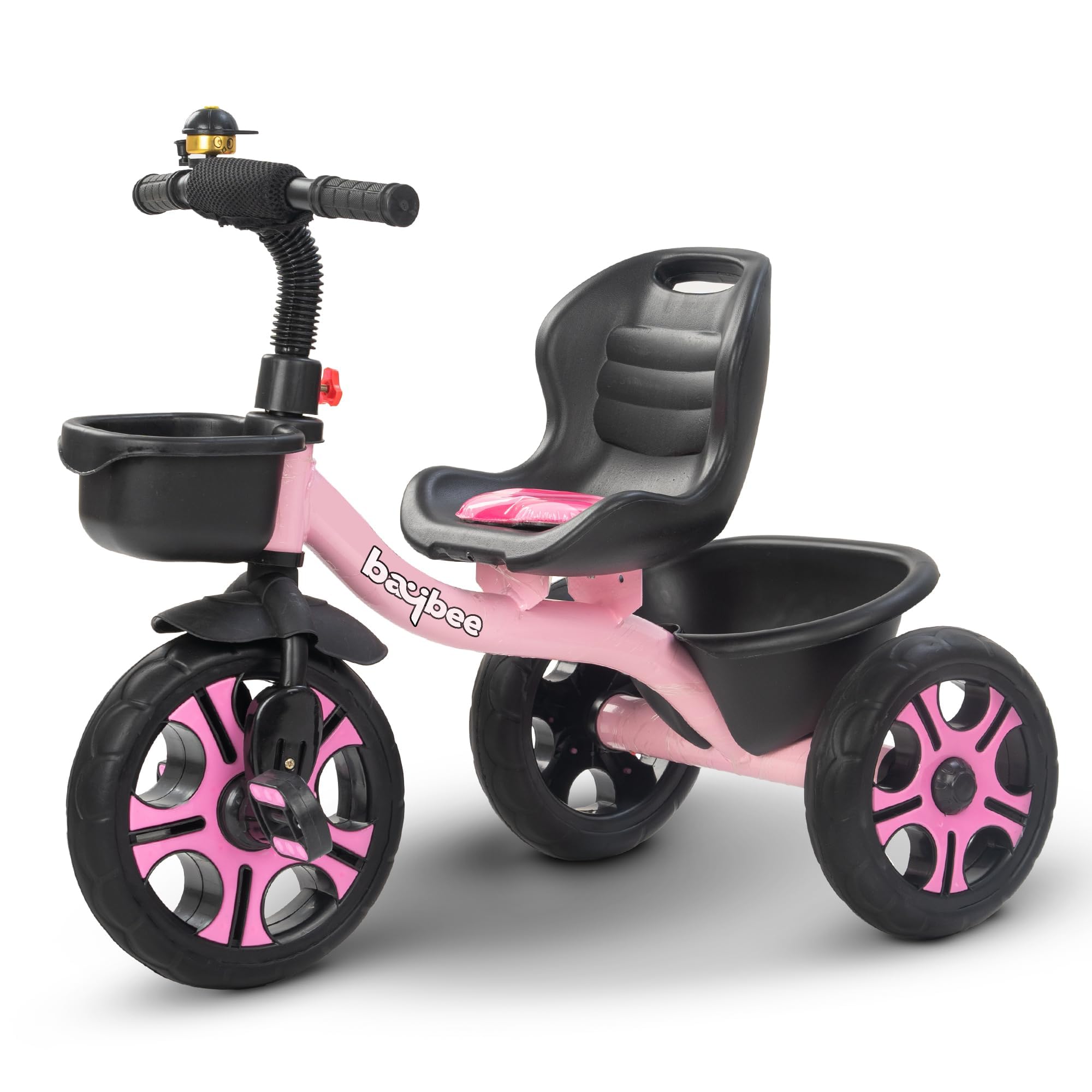 Baybee TRIGx Baby Tricycle for Kids | Smart Balanced Baby Trikes with Comfort Seat, Front & Large Back Storage Baskets & Eva Wheels, Children Bicycle for Kid, Kids Cycle for 2-5 Years Boy Girl (Pink)-image-33