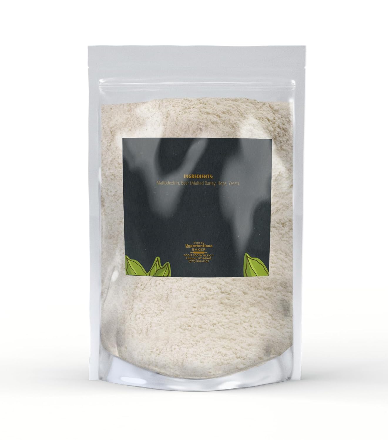 Unpretentious Beer Powder, 1 lb, Versatile Seasoning, Dry Rubs & Sauces, Bold Beer Flavoring