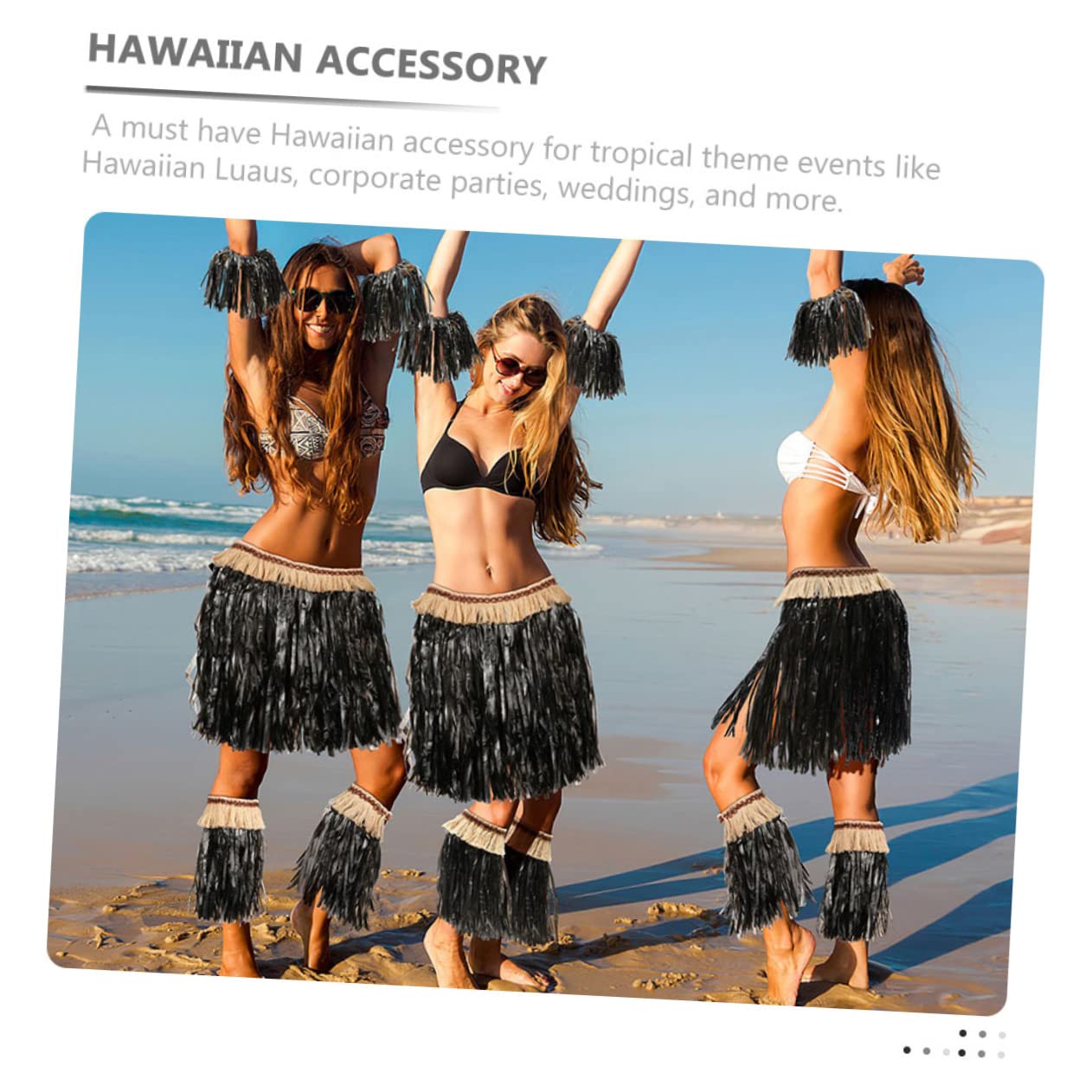 ibasenice 2 Juegos Hula Hawaiano Faldas De Para Mujer Chica Hula Falda Hula Falda Hawaiana Hula Falda Para Mujer Falda Luau Articulos De Ropa Paño Cordón Banquete