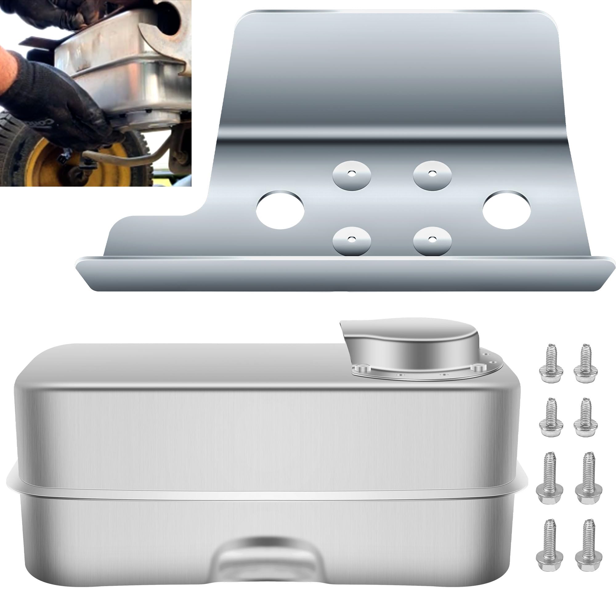 Amazon.com : FENXDN 951-0616B Twin Inlet Exhaust Muffler w