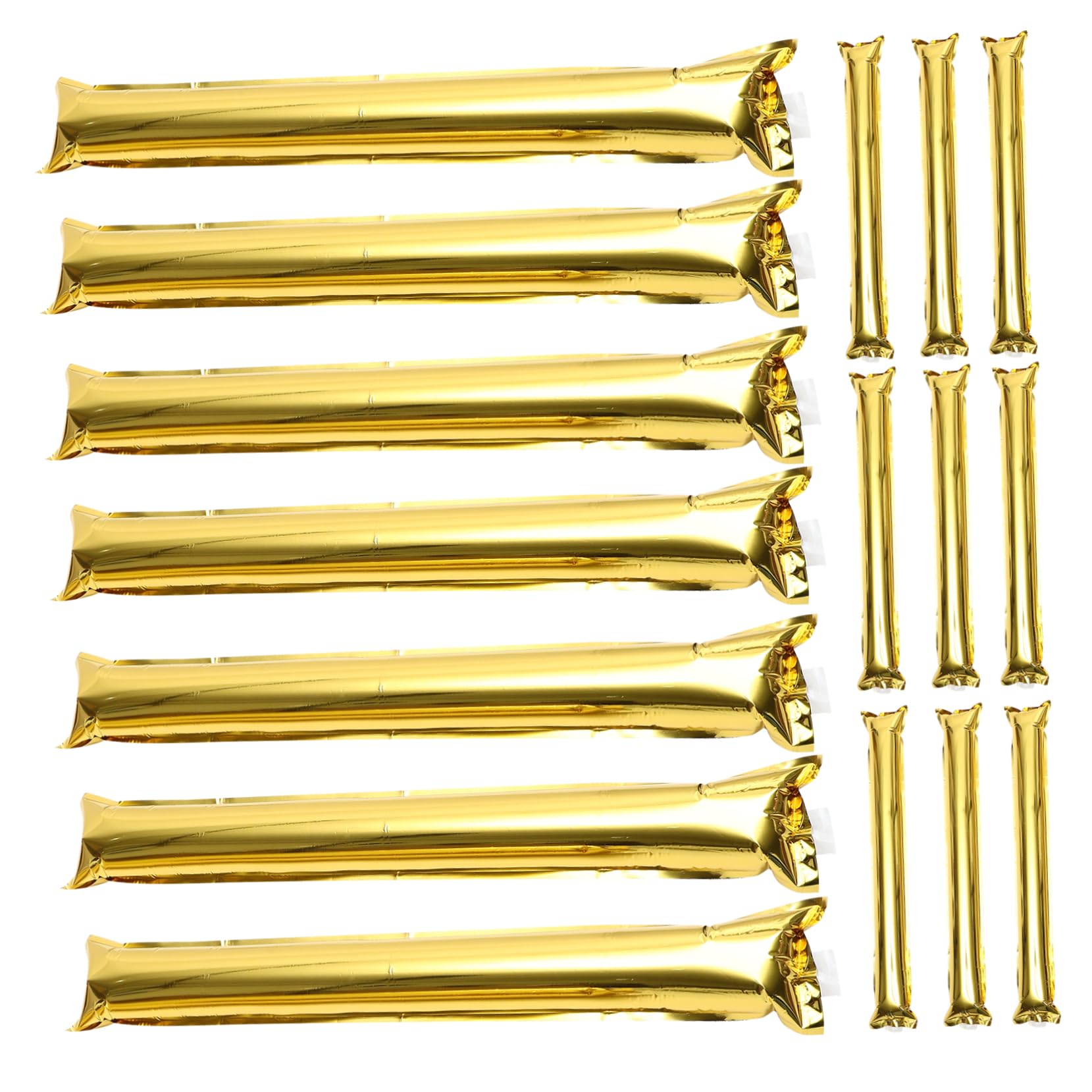 Toyvian 24 Pcs cheerleader plastic noise makers fourth of july accessories inflatables pom poms cheer boom boom sticks Party Supplies concert thunder sticks bam bam equipment child bulk