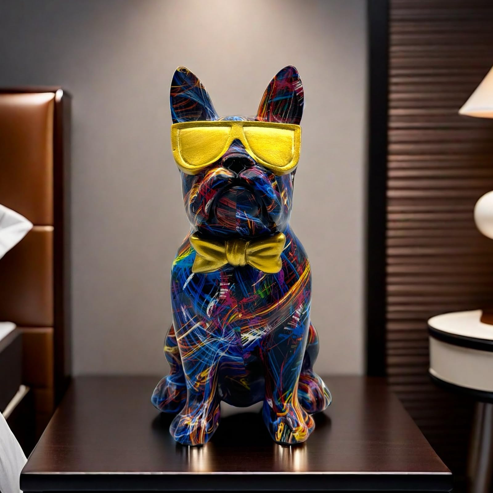 Amazon.com: FUNSXBUG Colorful Art French Bulldog with Sunglasses