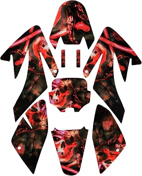 CRF70 Sticker Graphics Plastic Body Kit for CRF 70 Dirt Pit Bike Motorcycle Style 1