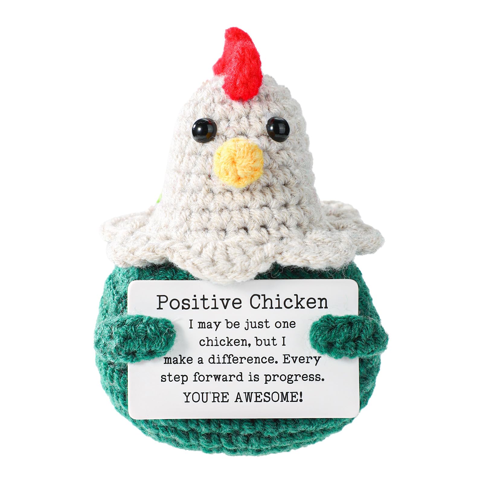 TOYMIS Positive Crochet Chicken