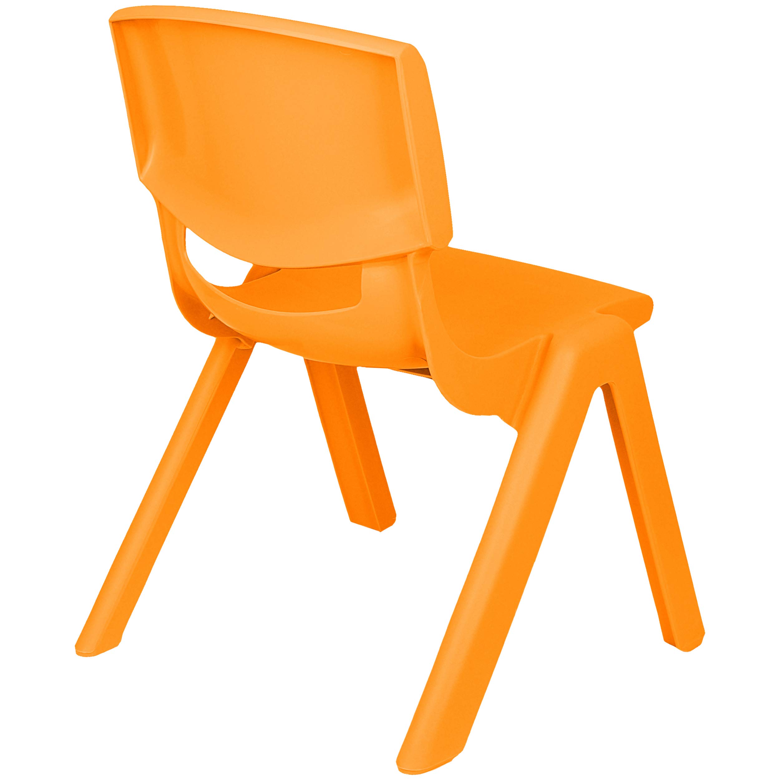 alles-meine.de GmbH Sitzgruppe für Kinder - Tisch + 6 Kinderstühle - Größen & Farbwahl - orange - höhenverstellbar - 1 bis 8 Jahre - Plastik - für INNEN & AUßEN - Kindertisch/K..