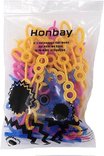 Miniatura 4 de Honbay 50 varitas de burbujas de varios agujeros de colores