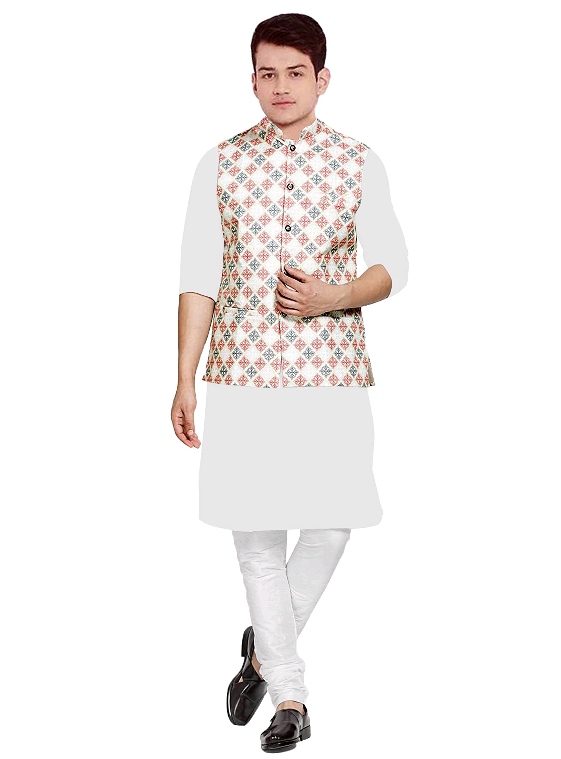Kurta Pyjama set with Nerhu Jackets |3 pcs Combo| for Mens-image-9