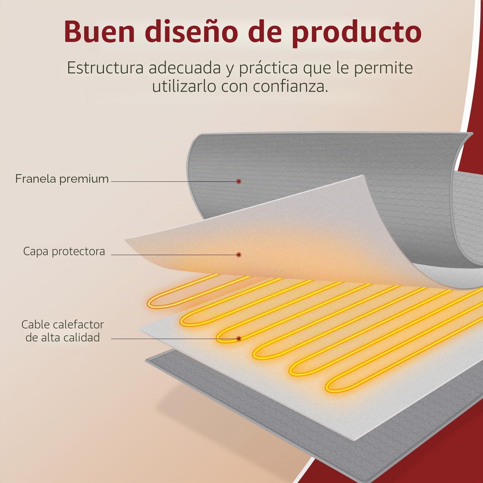 REDKEY Manta Electrica 180x130cm, Temporizador de 5 Horas y 9 Niveles de Calefacción, Desconexión Automática, Lavable a Máquina, Mando a Distancia Digital Manta Termica Gris