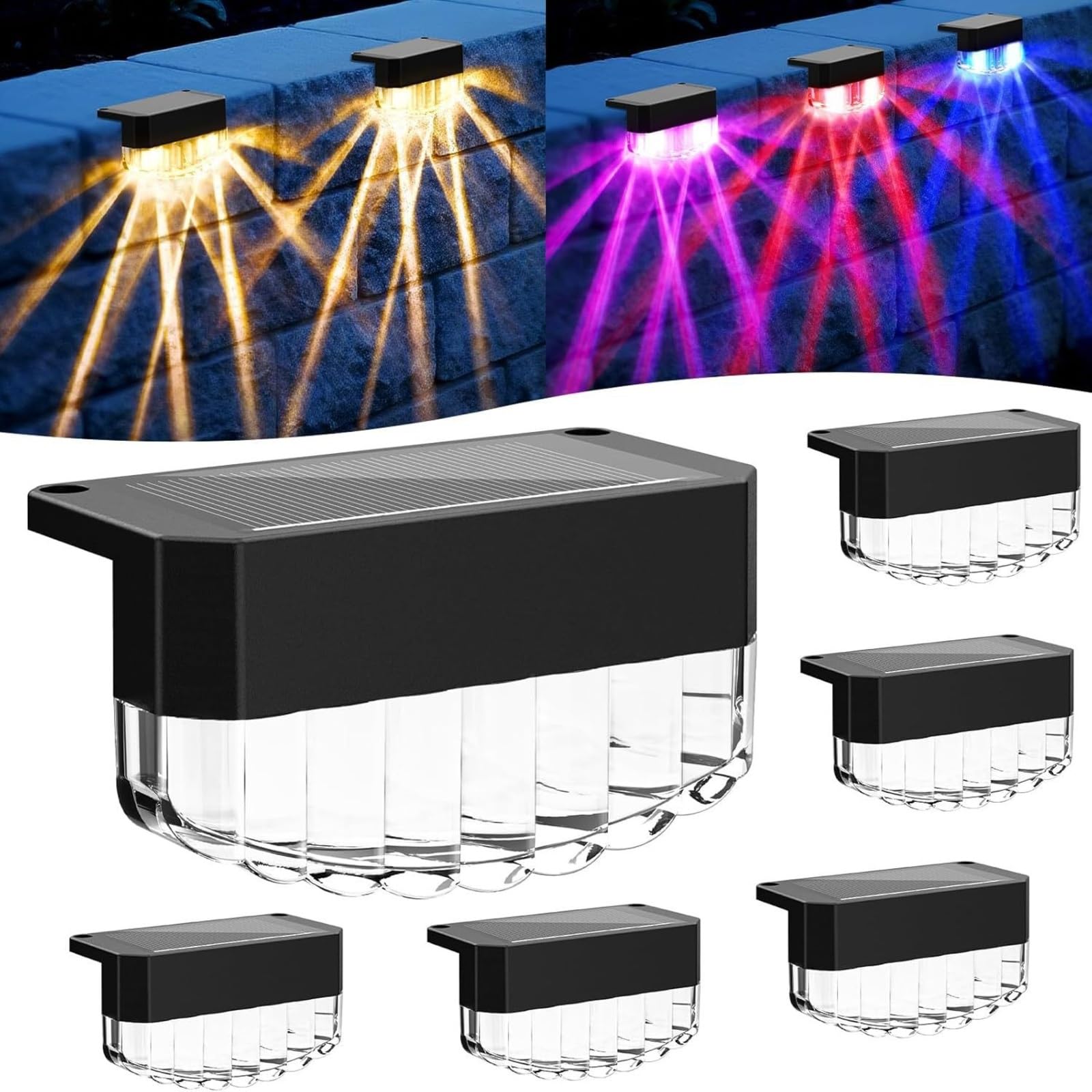 Luci Solari da Terra, Luci Solari Per Esterni, Confezione Da 8/16 per passerella da patio(Warm light,16pcs)
