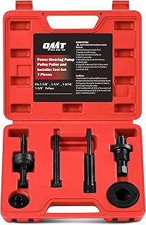 Orion Motor Tech Power Steering Pump Pulley Puller Installer Tool Set, Pump Pulley Remover Installer Tools Compatible with Ford, GM, and Chrysler